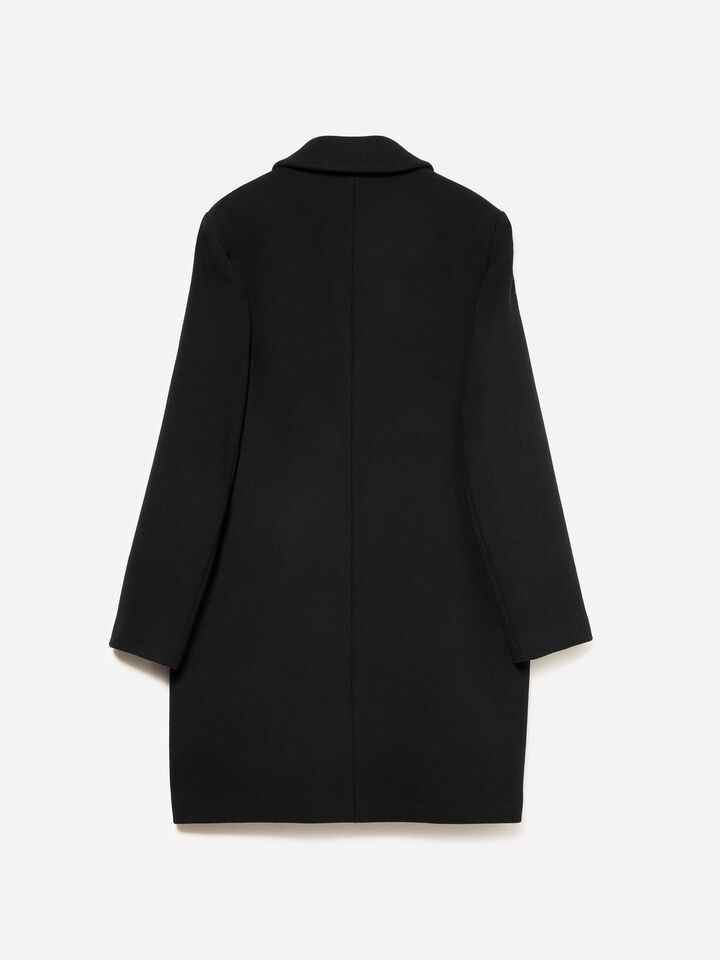 Schwarzer Midimantel - mäntel für damen - Schwarz | Sisley image number 2